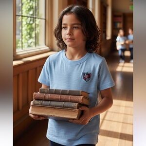 NWT- Janie and Jack Boys' J&J Patch Slub Tee